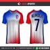 RED BLUE STRIPES   SOCCER JERSEYS